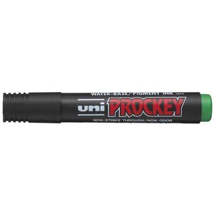 Marqueur PROCKEY PM126 Pointe biseautée large 5,7mm Vert x 12 UNI-BALL