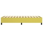 vidaXL Sommier à ressorts de lit Vert 100x200 cm Tissu