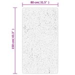 vidaXL Tapis OVIEDO à poils courts anthracite 80x150 cm
