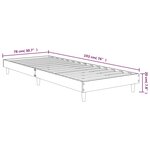vidaXL Cadre de lit sans matelas chêne sonoma 75x190 cm
