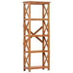 vidaXL Bibliothèque 60x30x160 cm Bois massif d'acacia et finition miel
