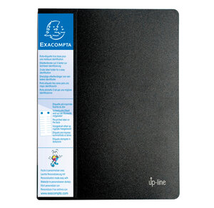 Porte vues A4 160V UP-LINE Opaque noir x 8 EXACOMPTA