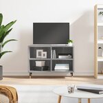 vidaXL Meuble TV sonoma gris 69 5 x 30 x 50 cm bois d'ingénierie