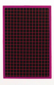 Ardoise en carton 155 x 235 mm Unie / Quadrillée cadre rouge JPC