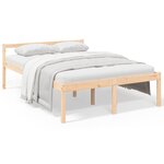 vidaXL Lit pour personne âgée 140x200 cm bois massif de pin