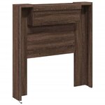 vidaXL Armoire tête de lit avec LED chêne marron 100x16 5x103 5 cm