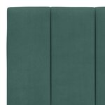 vidaXL Coussin de tête de lit vert foncé 200 cm velours