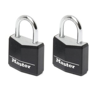 2 cadenas en aluminium 30 mm avec couverture vinyle noire