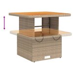 vidaXL Salon de jardin avec coussins 2 Pièces beige résine tressée