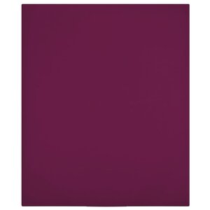vidaXL Draps-housses Jersey 2 Pièces Bordeaux 140x200 cm Coton