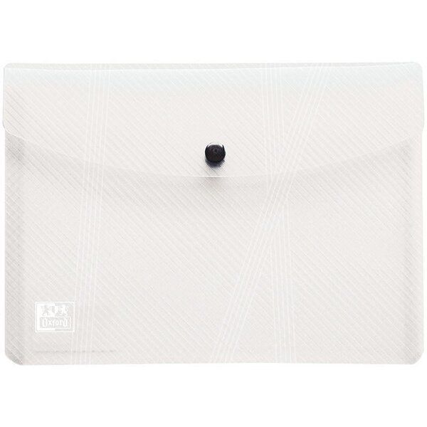 Paquet de 5 enveloppes à pression en polypropylène HAWAÏ pour format A5  incolore