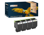 Qualitoner x4 toners 70c2xk0 + 70c2xc0 + 70c2xm0 + 70c2x (noir + cyan + magenta + jaune) compatible pour lexmark