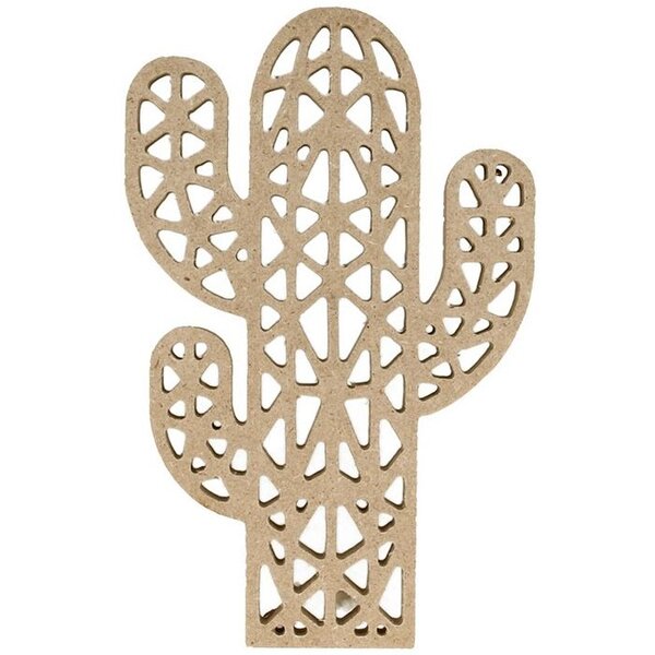 Silhouette Origami Cactus - 9 7X15X1 Cm - Bois - Silhwood