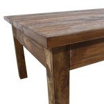 vidaXL Table basse bois d'acajou massif 98x73x45 cm