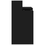 vidaXL Bureau avec lumières LED noir 97x45x90 cm bois d'ingénierie