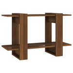 vidaXL Bibliothèque/Séparateur de pièce Chêne Marron 80x30x51 cm