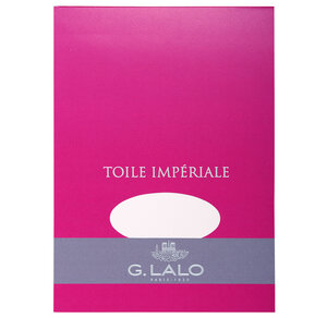 Bloc toile impériale A5 50 feuilles 100g Blanc G.LALO