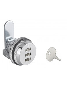 THIRARD - Batteuse pour boîte aux lettres à combinaison 3 chiffres came plate chromé - THIRARD