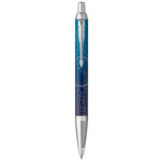 PARKER IM Premium Submerge  Stylo bille  Dégradé de bleu  recharge bleue pointe moyenne  Coffret cadeau