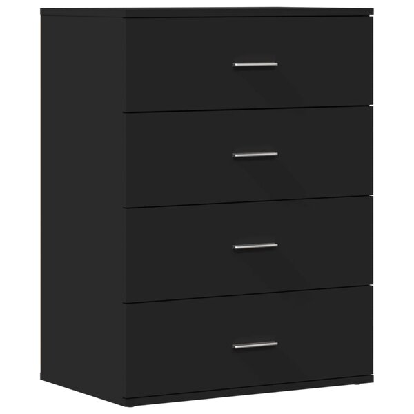 vidaXL Buffet noir 60x39x80 cm bois d'ingénierie