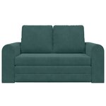 vidaXL Canapé Lit 2-en-1 Vert Foncé 148x71x83 cm Velours