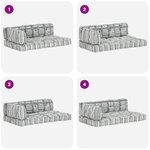 vidaXL Coussin de canapé palette Gris Tissu Patchwork