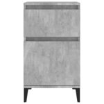 vidaXL Table de chevet gris béton 40x35x70 cm