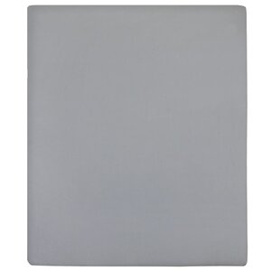 vidaXL Draps-housses Jersey 2 Pièces Gris 160x200 cm Coton