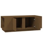 vidaXL Table basse Marron miel 110x50x40 cm Bois massif de pin