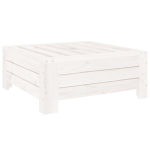 vidaXL Couvercle de base de parasol blanc bois massif de pin