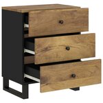 vidaXL Table de chevet 50x33x62 cm Bois de manguier et d'ingénierie