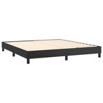 vidaXL Sommier à lattes de lit avec matelas Noir 160x200 cm
