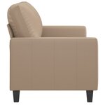 vidaXL Canapé à 2 places Cappuccino 120 cm Similicuir