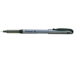 Stylo feutre V-RAZOR POINT pointe ultra-fine baguée métal noir PILOT
