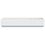 vidaXL Cadre de lit blanc 100x200 cm bois d'ingénierie