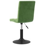 vidaXL Chaises pivotantes à manger lot de 6 vert foncé velours