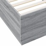 vidaXL Cadre de lit sonoma gris 90x200 cm bois d'ingénierie