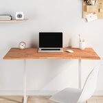 vidaXL Dessus de bureau 110x(55-60)x1 5 cm bois massif de hêtre