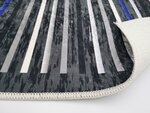 Tapis de salon à rayures 120 x 180 cm - Noir