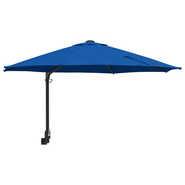 vidaXL Parasol de patio Bleu azur Polyester Grand Inclinable