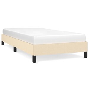 vidaXL Cadre de lit Crème 80 x 200 cm Tissu