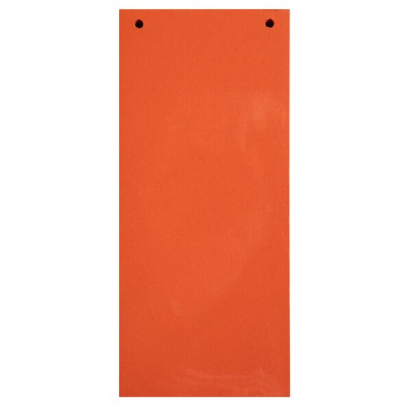Paquet 100 Fiches Intercalaires Horizontales Unies Perforées Forever - 105x240mm - Orange - X 12 - Exacompta