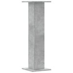 vidaXL Supports pour plantes 2 Pièces gris béton bois d'ingénierie