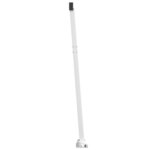 vidaXL Jeu de poteaux d'auvent blanc 600x245 cm fer