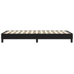 vidaXL Cadre de lit Noir 100x200 cm Tissu