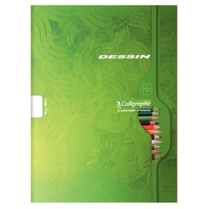 Cahier de dessin 48 pages 120g  format 24 x 32 cm CALLIGRAPHE