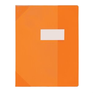 Protège-cahier PVC 150 Strong Line 17x22 cm Marque-page Translucide orange ELBA