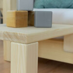 Table de chevet à fixer sur le lit - Blanc - 23 x 32 x 41 cm
