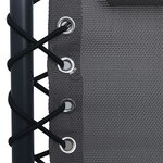 vidaXL Chaises pliables de terrasse lot de 2 Gris Textilène
