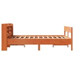 vidaXL Cadre de lit sans matelas cire marron 140x200cm bois pin massif